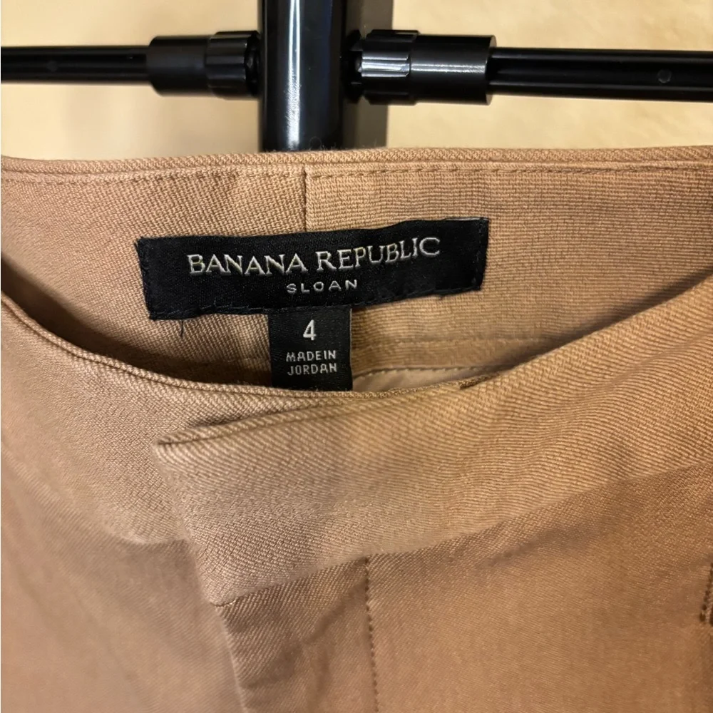 Banana Republic Sloan Tan Ankle Pants Size 4 Stretch Work‎ Career